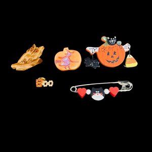 Lot Of 5 Halloween Pins (4754)